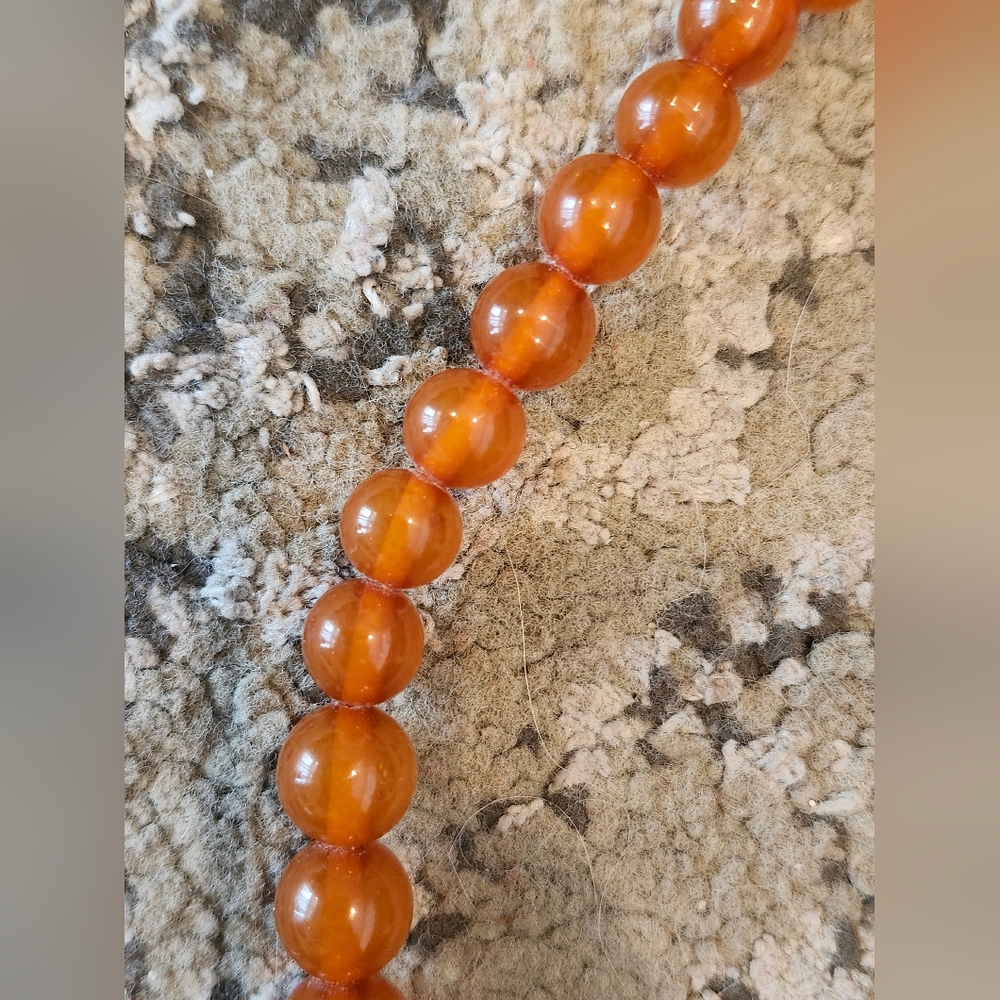 Vintage Baltic Amber Beaded Necklace - Picture 4 of 7